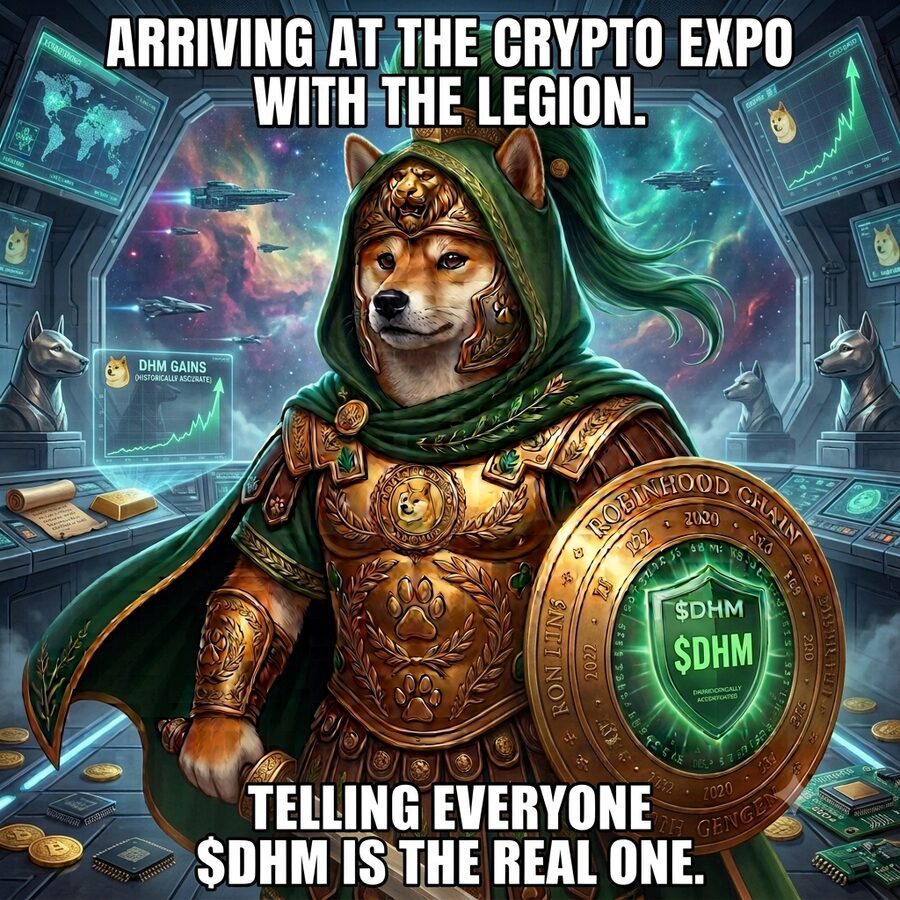 General arriving at the crypto expo with the legion